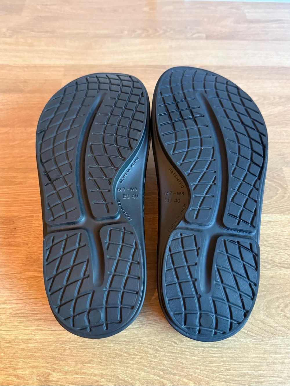 OOFOS OOriginal Recovery Sandal Black Size 9 Women’s Orthopedic Comfort Cushion